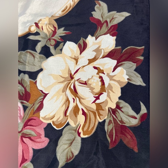 Echo Floral Silk Scarf Women’s Accessories Square Silk Scarf - Picture 5 of 10